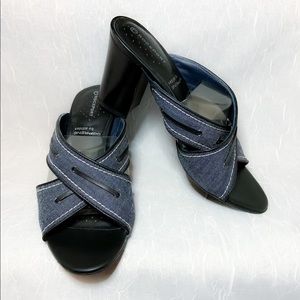 Adiprene by Adidas Denim Heel Sandal